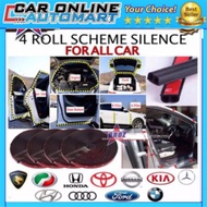 Car Sound Proof Rubber Scheme Silence Noise Doo rInsulation 4pcs 4.3M Double D