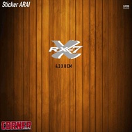 Arai rx7x transparent uv print sticker motorcycle sticker