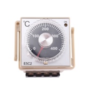 1 Piece E5C4 Guide Rail Type Temperature Controller 0~399℃ Digital Display Pointer Control Switch (A