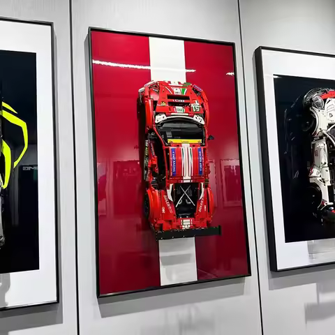 NEW Display Wallboard Compatible with LEGO 42125 Ferrari 488 building block car model Photo Frame Wa