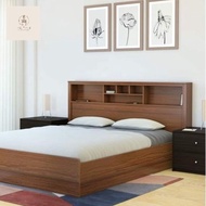 dipan tempat tidur kayu mahagony 120x200