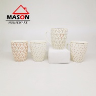 Mason Ceramic Mug/Coffee Mug/Heart Motif Tea Mug 10.2