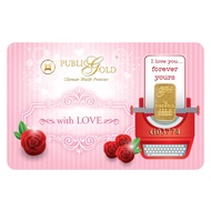 Public Gold LBMA Bullion Bar 1g (Au 999.9) - Love