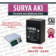 Aki KAYABA VRLA 6V 45AH BATERAI RC CONTROL MAINAN ANAK MOBIL MOBILAN BATTERY