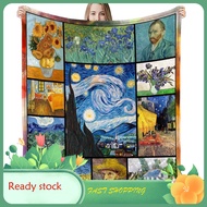 Van Gogh langis pagpipinta flannel kumot sopa kama malambot na cover kumot mainit malambot na regalo