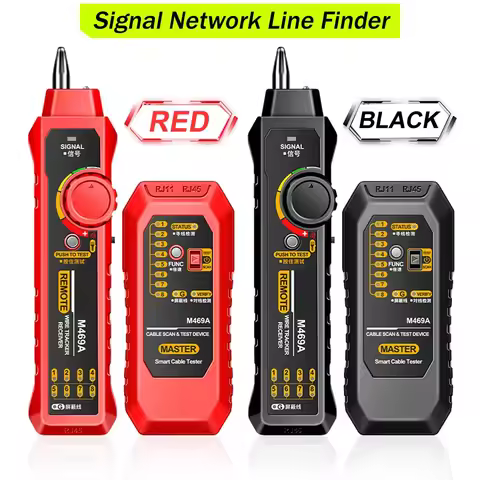 M469A Network Cable Tracker Signal Line Finder RJ45 RJ11 Networking Analyzer Tool for Telephone Line