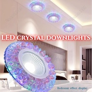 Modern LED Crystal downlights  Ceiling Light for Hallway Living Room Lamp Bedroom Kitchen LED Ceiling Lamp Fixture Chandelier Decor Light