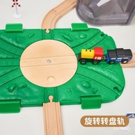 Lekudashan Train Track Toy Set Compatible with Wooden Thomas Small Train Scene Large Size