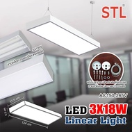 STL โคมไฟห้อยสลิง สีขาว LED 18w. (มอก.1995-2551) พร้อมหลอด เปลี่ยนหลอดได้ โคมไฟห้อย โคมไฟออฟฟิศ โคมไ