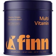 [PRE-ORDER] Finn All-in-1 Dog Multivitamin - Everyday Vitamin Supplement for Dogs with Probiotics, Omega-3s, Glucosamine + Chondroitin Gut &amp; Immune Health, Joint Support, Heart Health 90 Soft Chew Treats (ETA: 2023-02-19)