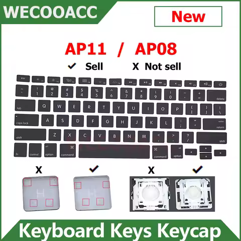 AP11 New Keyboard Keys Keycaps For Macbook Air Pro Retina A1398 A1425 A1502 A1466 Keycap Key Cap