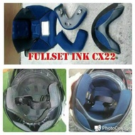 Terlaris Busa helm ink cx22 full set mudel 3 kancing Original