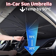 🔥SG READY STOCK🔥 Car Windshield UV Sunshade Umbrella Sun Protection Heat Insulation