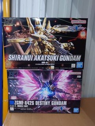 全新 Bandai 高達 模型 HG 1/144 Gundam Seed Destiny Shiranui Akatsuki 曉不知火 / Destiny Gundam 命運高達