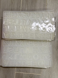英文字母數字 矽膠模具 滴膠模
