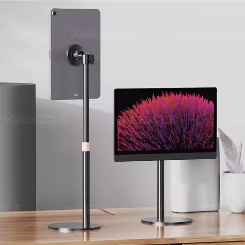 Artpowers Portable Monitor Stand Height Adjustable Magnetic Monitor Tablet Stand Free Standing Low P