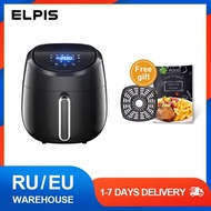 ELPIS 4L Smart Air Fryer 1400W Oil Free Digital Control Electric Deep Fryer 8 Preset Menu Multipurpose Air Fryer Oven Toaster