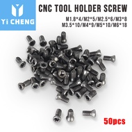 【50pcs】น็อต สกรูดาว  Screw Torx M1.8/M2.0/M2.5/M3.0/M3.5/ M4.0/M5.0/M6.0 CNC tool holder Screws For Replace Carbide Blades CNC Lathe Tools