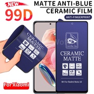 For Xiaomi Redmi Note 12 Pro Plus 11 10 9 8 7 Pro 11s 10s 9s 13C 9A 9C 8A A2+ Poco C65 5G 4G Soft Tempered Glass Screen Protector Matte Anti Fingerprint/Oil/Blue Light/Break Full Cover Film
