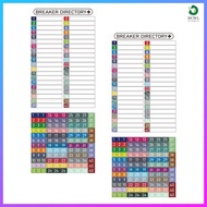 📎 PVC Electrical Box Labels for Home Use Reusable Waterproof Breaker Panel Stickers