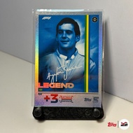 F1 Turbo Attax Card 2024 - Ayrton Senna Legend Card Rainbow Foil