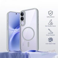 Caing for Vivo V70 FE 5G V70FE Matte Transparent Magnetic Shockproof Phone Case