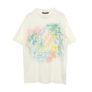 【สินค้ามือสอง】 หลุยส์ วิตตอง LOUIS VUITTON เสื้อยืดแขนสั้น ลายพาสเทลโมโนแกรม RM211M NPG HKY17W ผ้าคอ