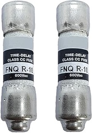 PMMCON 2 Pcs FNQ-R-10 FNQR10 FNQ-R 10A 600Vac Time-Delay Class CC Fuse