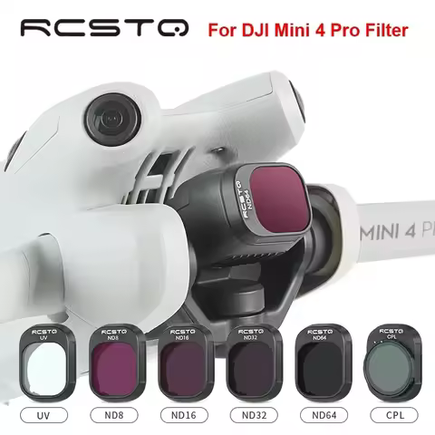 RCSTQ For DJI Mini 4 Pro ND Filter Drone Camera Lens Filter Set UV CPL ND8 ND16 ND32 ND64 ND/PL For 