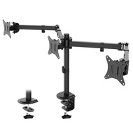 Triple Monitor Mount, 3 Monitor Desk Mount for 3 Screens up to 24 inches, Fully Adjustable VESA Moni