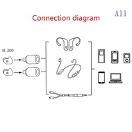 All MMCX Cable Connectors for IE300 600 900  Fidelitys Earphones ABS Material