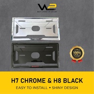 🔥READY STOCK🔥 BERLINA COPY FRAME WITH PLATE / BERLINA COPY FRAME H7 CHROME / H8 BLACK FRAME