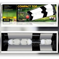 EXO TERRA COMPACT TOP CANOPY 60CM PT2227 UVB BULB REFLECTOR MEDIUM COMPACT FLUORESCENT TERRARIUM CAN