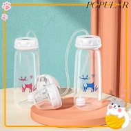 POPULAR Hands-Free Baby Bottle, Normal-Neck 8oz/240ml Feeding Bottle Set, Gravity Ball with Straw Br