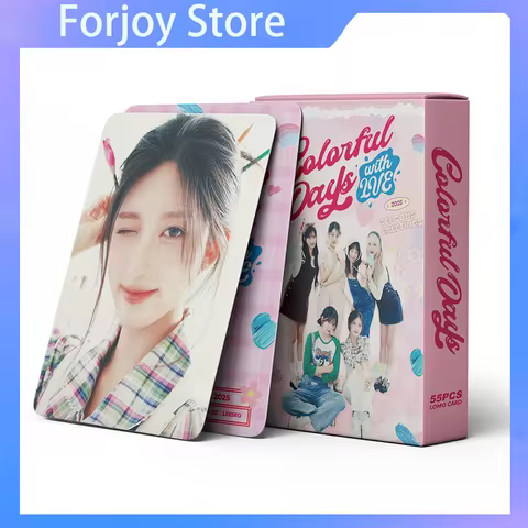 55 Small Cards 2025 Colorful Days With IVE Series Photos Card Support New Album Photocards Photo Pri