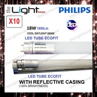 10PCS X PHILIPS Ecofit LED tube 4FT 18W / 2FT 9W  T8  DAYLIGHT / LAMPU PANJANG LED