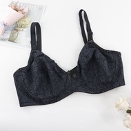 Y&HE Xiushiren DD E Cup Women Underwear Unlined Comfort Soft Cup Bra Floral Print Underwired Bralett