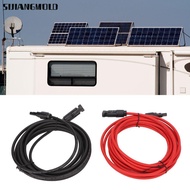 SIJIANGMOLD  Extension Cable, 4mm² Diameter Black 3 Meter + Red 3 Meter  Panel Wire, Waterproof 12AW