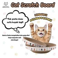 【paws&tails】Papan Cakar Kucing Bentuk Bulat, BuJur | Katil & Mainan Kucing（Barang spot）