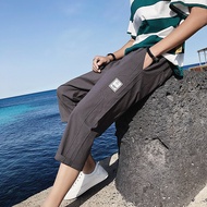 Cropped Pants Men's Loose Korean Version Trendy Summer Thin Style 7-point Pants Summer Eight-point S