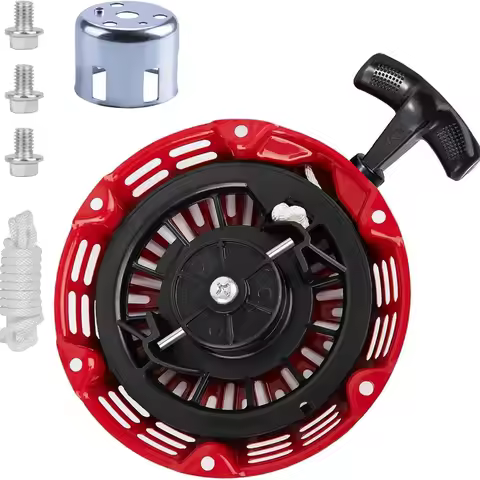 Pull Start Assembly for Honda GX200 GX160 GX200 Recoil Starter 5.5 6.5HP Engine with Curved Rod Pawl