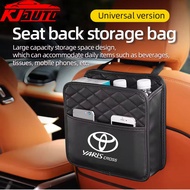 Toyota Yaris Cross Multifunction Car Seat Hanging PU Leather Storage Bag Organizer Rear Seat Hanging
