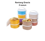 Rantang Susun Gracia Rantang Plastik Mini 3 Susun Kitchenware