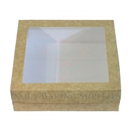 10x10x2 & 10x10x3 inches- Reversible Cake Box/ White Box/ Kraft Box/ Natural Box/ Mini Donut Box