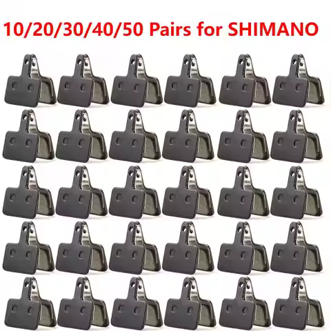 1-50 Set MTB Mountain Bike Metal Disc Brake Pads for SHIMANO M375 M445 M446 Bicycle Parts Cycling Or