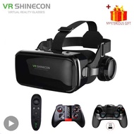Shinecon VR Glasses Headset Virtl Reality Devs Lenses Helmet Viar 3D For Smartphones Smart Phone Hea