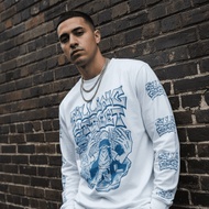 KATUN Fillingstreet Fellow White Long Sleeve Basic Cotton Unisex T-Shirt