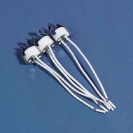3PCS MR16 GU5.3 G5.3 Lamp Holder Bulb Base with Wire Ceramic Halogen Socket Pottery Connector 250V