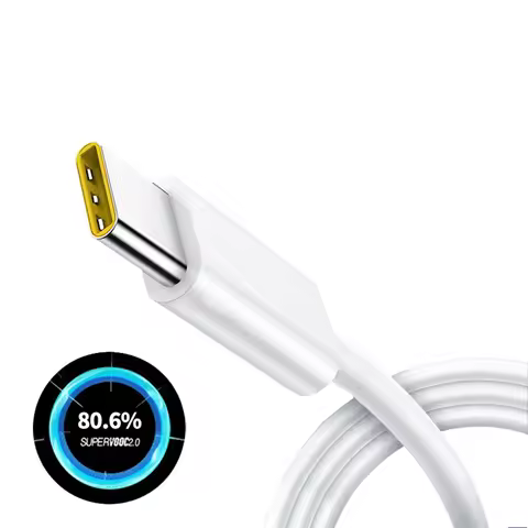 Original 65W 80W 6.5A Type C Cable Super Fast Charge Super Dart Vooc For Realme Real Me 7 pro 8 8i 9