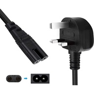 (SG shop) Power Cable for Xbox One S Slim Game Console, Xbox One X, PS2, PS3, PS4, PS5, Figure 8 Pow